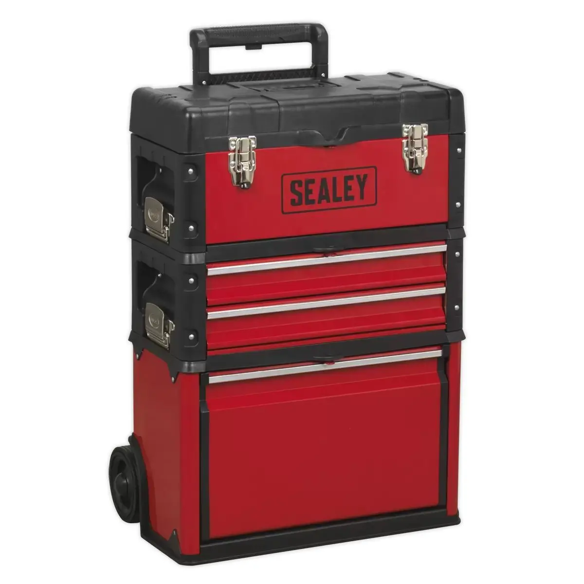 Sealey Ap548 3 Compartment Mobile Steel/Composite Toolbox 1