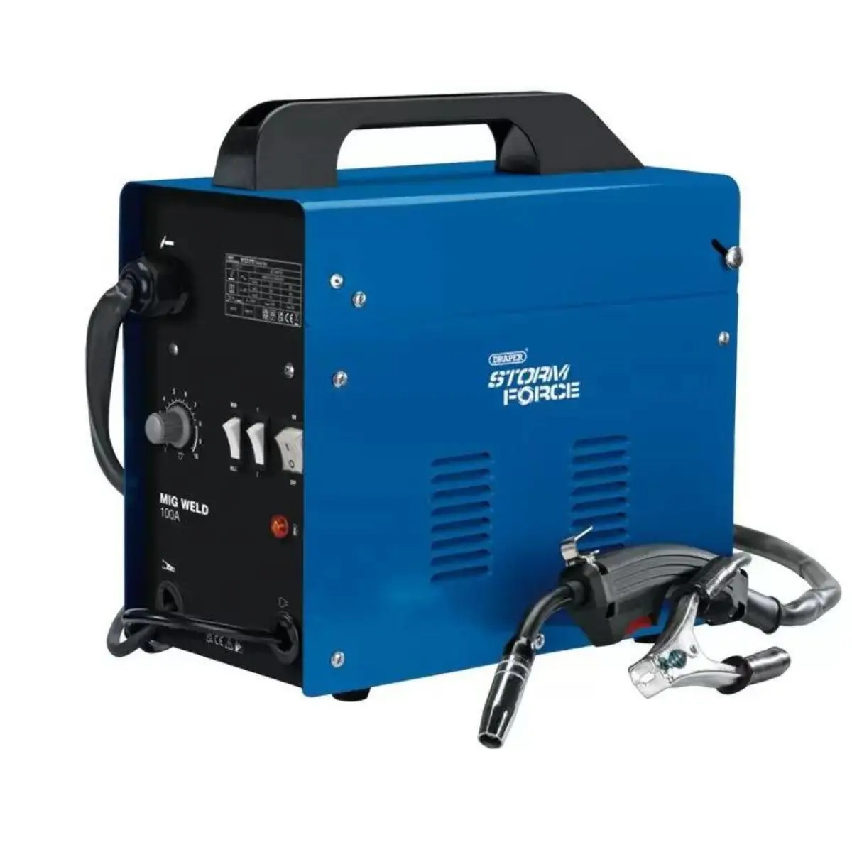 Draper Mig100 Storm Force Gasless Mig Welder 230V/100A 63669 1