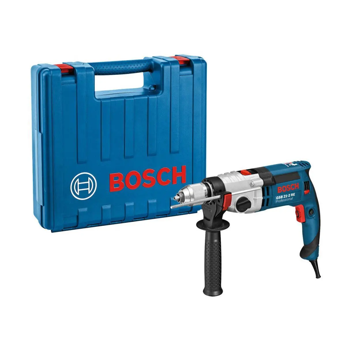 Bosch Gsb 21-2 Re Impact Drill With Accessory & Case For Versatile Drilling 110V/1100W 060119C560 1