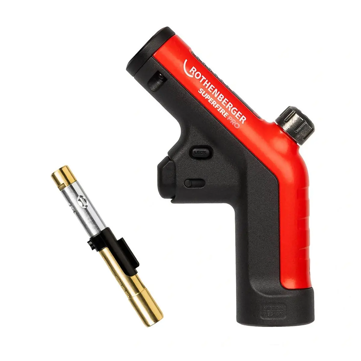 Rothenberger Superfire Pro Blow Torch Body - 1500004974 With Pin Point Burner Tip - 1500004977 1
