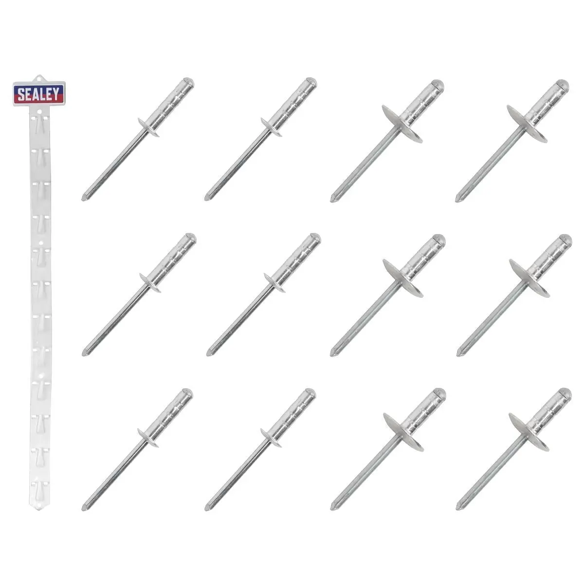 Sealey Rvset Clip Strip Deal Aluminium Rivets 1