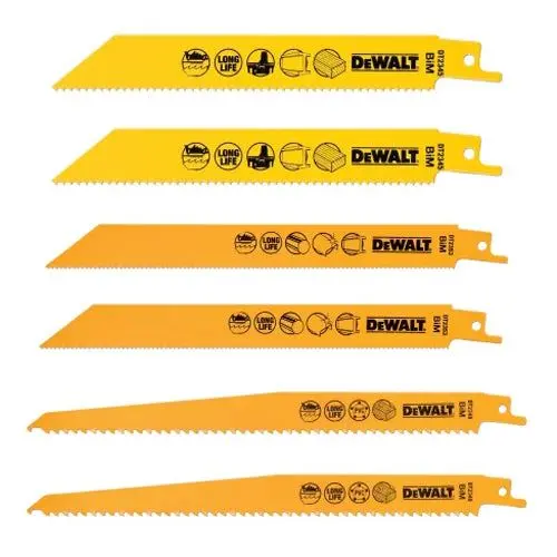 Dewalt Reciprocating Saw Blade Dt2444 Set Of 6 Piece 1