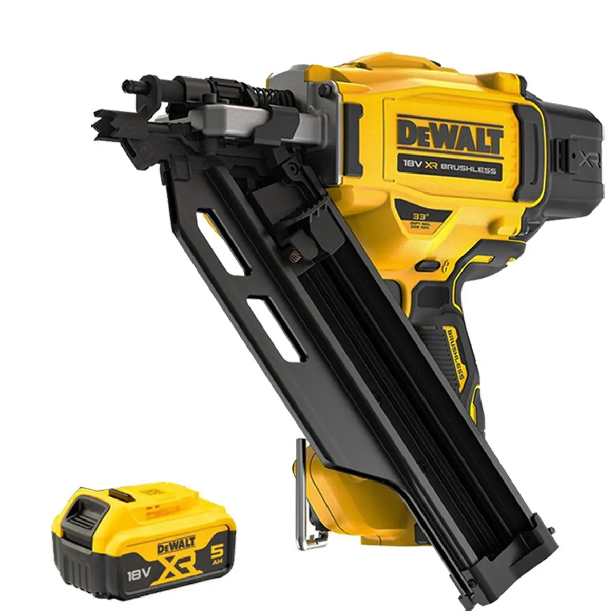 Dewalt Dcn930n 18V Brushless First Fix Framing Nailer With 1 X 5.0Ah Battery 1