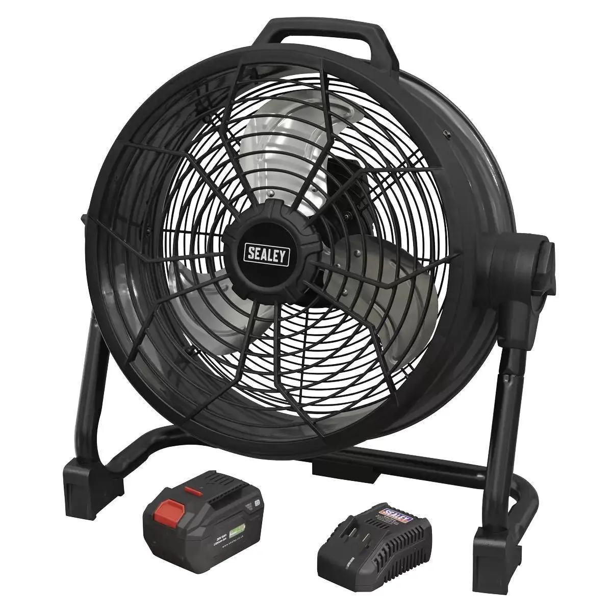 Sealey Hvd16ccombo 16" High Velocity Drum Fan 20V/230V 1