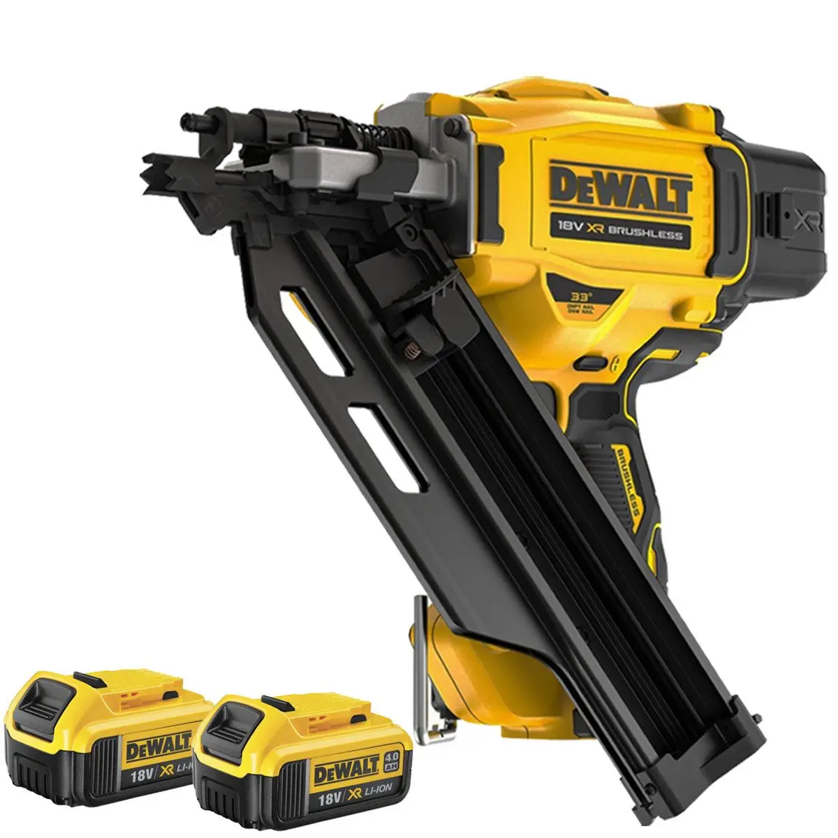 Dewalt Dcn930n 18V Brushless First Fix Framing Nailer With 2 X 4.0Ah Battery 1