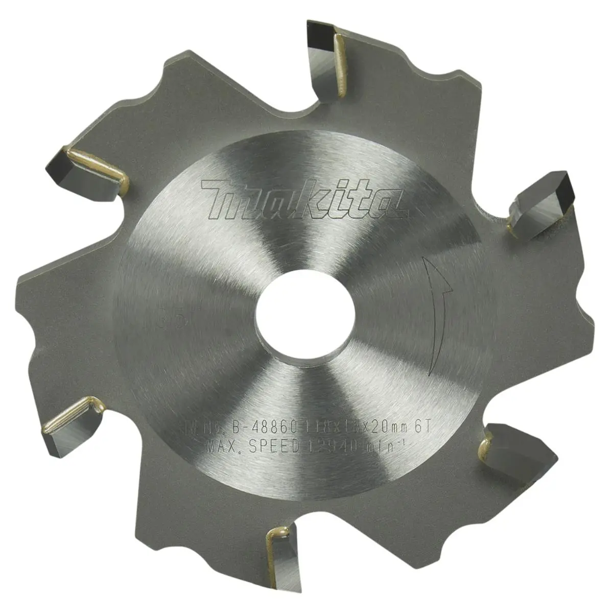 Makita B-48860 Grooving Saw Blade Specialized T.C.T 118 X 20Mm 6T 1