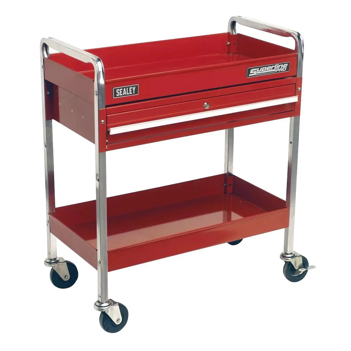 Sealey Cx101d 2-Level Heavy-Duty Trolley With Lockable Drawer 1