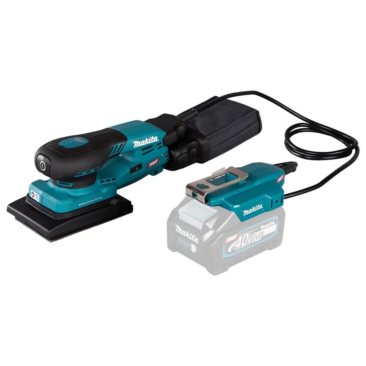 Makita Bo005cgz 40Vmax Xgt 80 X 130Mm Brushless Orbital Sander Body Only 1