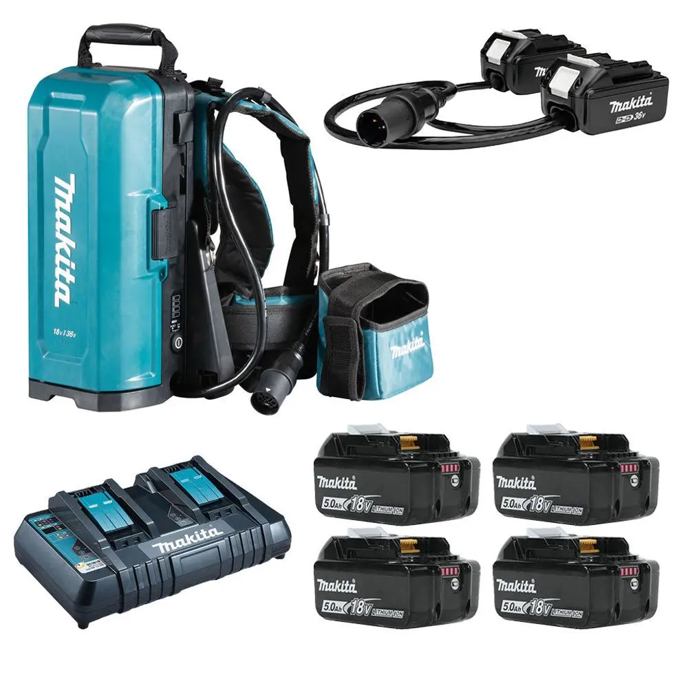 Makita 191C91-1 Pdc01 18V Portable Power With 4 X 5.0Ah Battery & Twin Port Charger 1
