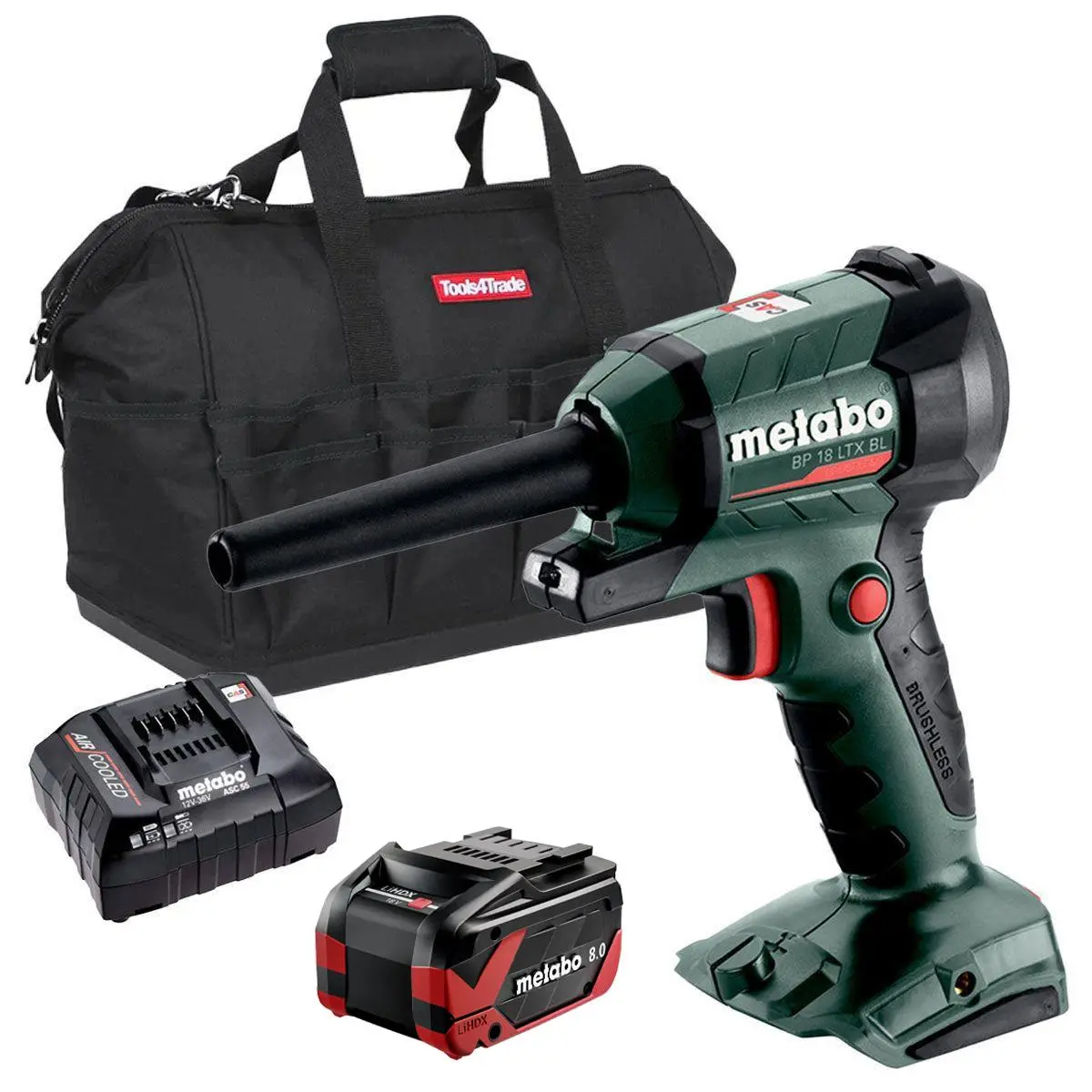 Metabo Bp 18 Ltx Bl 18V Brushless Blower With 1 X 8.0Ah Battery Charger & Bag 1