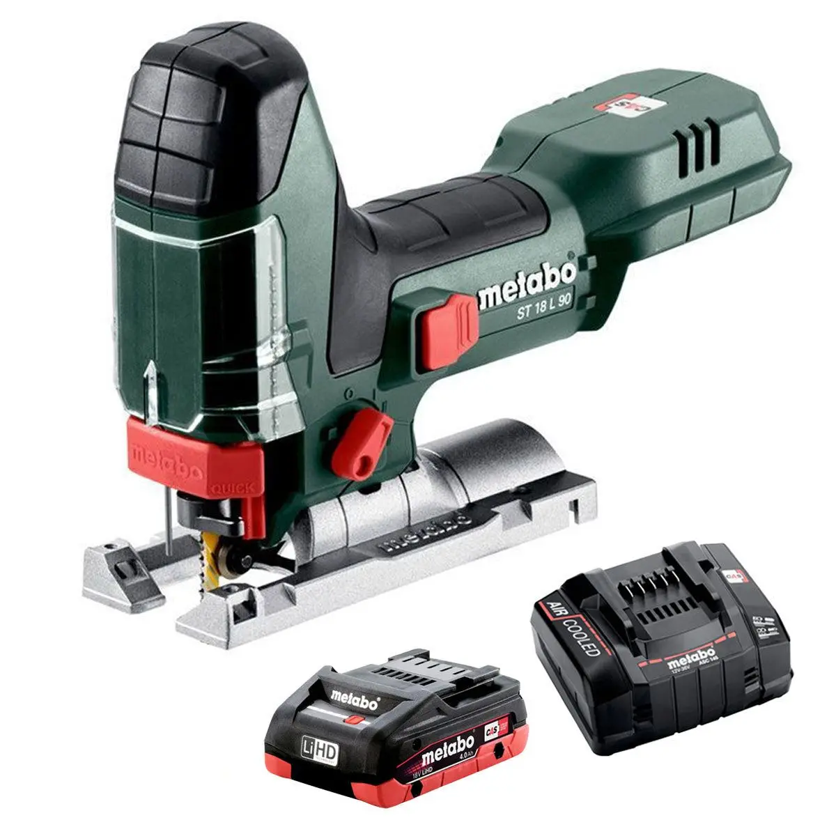 Metabo St 18 L 90 18V Body Grip Jigsaw  With 1 X 4.0Ah Battery & Charger 1