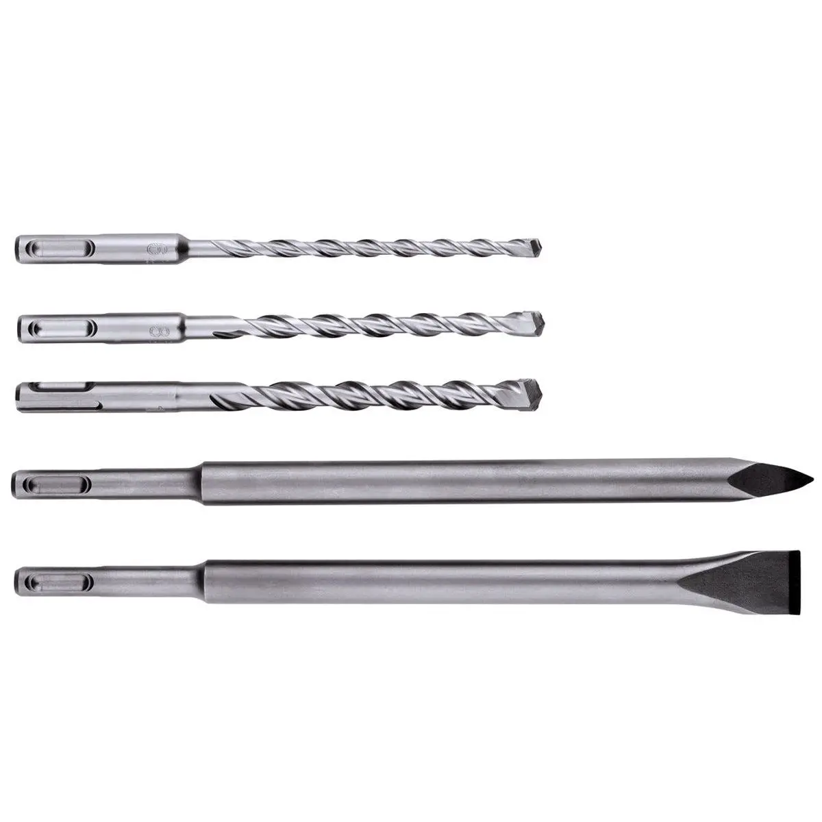 Metabo 5 Piece Sds-Plus Drill Bit & Chisel Set 630465000 1