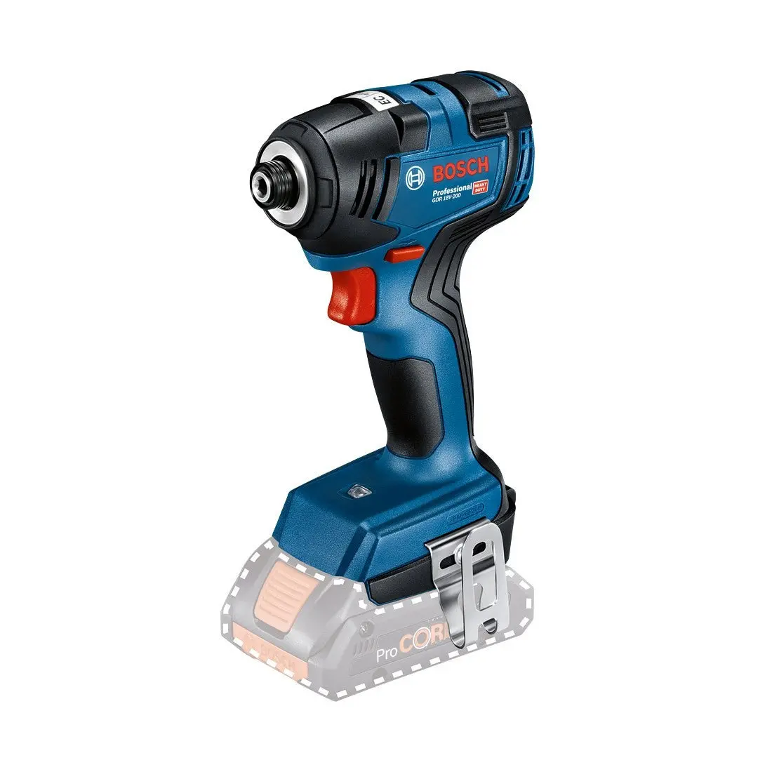 Bosch Gdr 18V-200 Professional Impact Driver Body Only For Tight Spaces 06019J2105 1