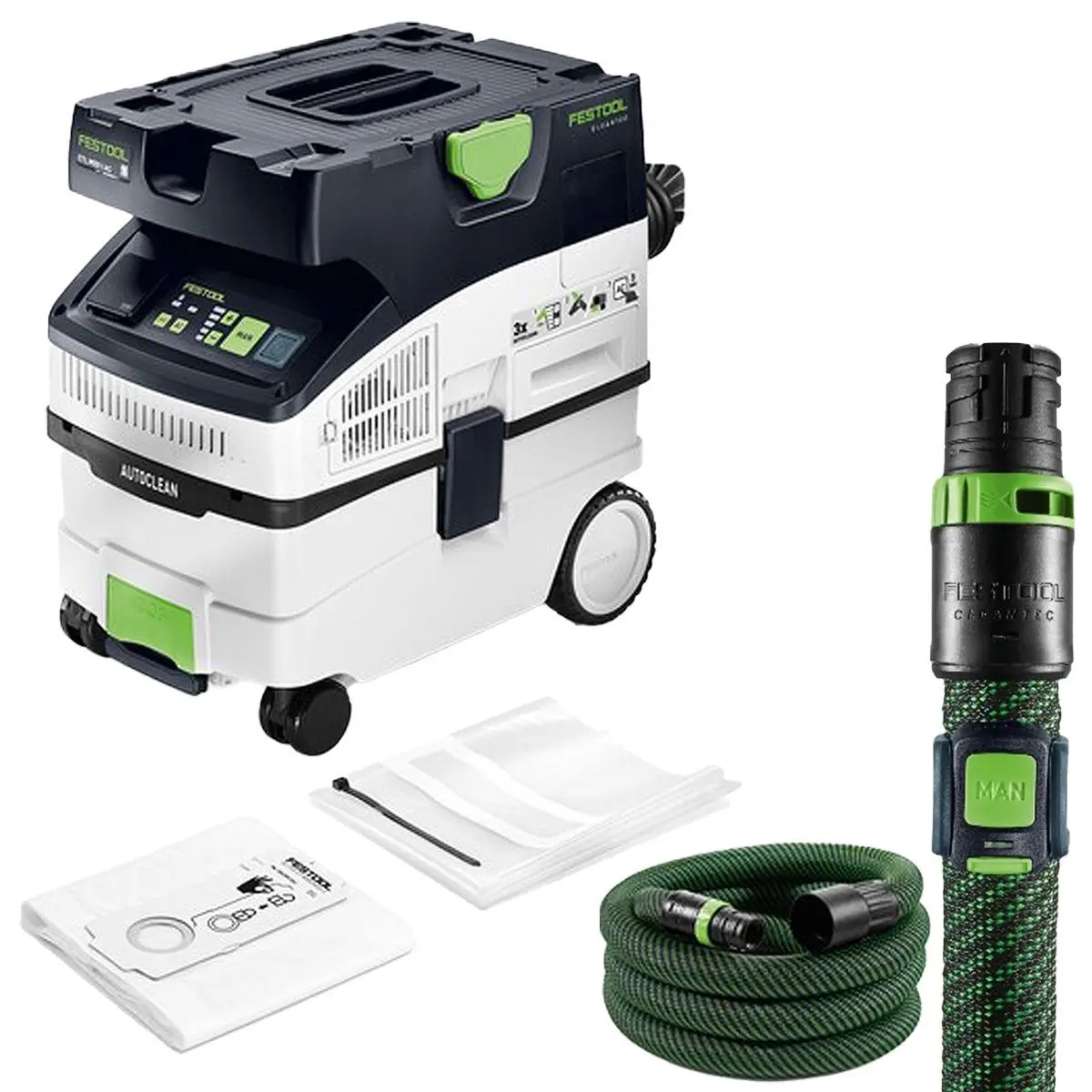 Festool Ctl Midi I Ac 230V Gb Mobile Dust Extractor Cleantec - 578548 With Bluetooth Remote Control 578499 1