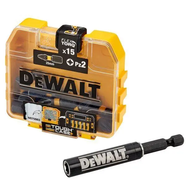 Dewalt Dt70618t-Qz Pz2 Extreme Impact Torsion Bit Set 15 Pcs & Holder 1
