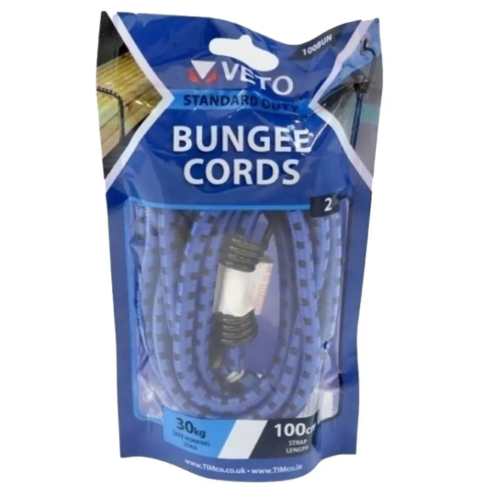 Timco 8Mm X 100Cm Veto Bungee Cords Standard (2/Bag) 100Bun 1