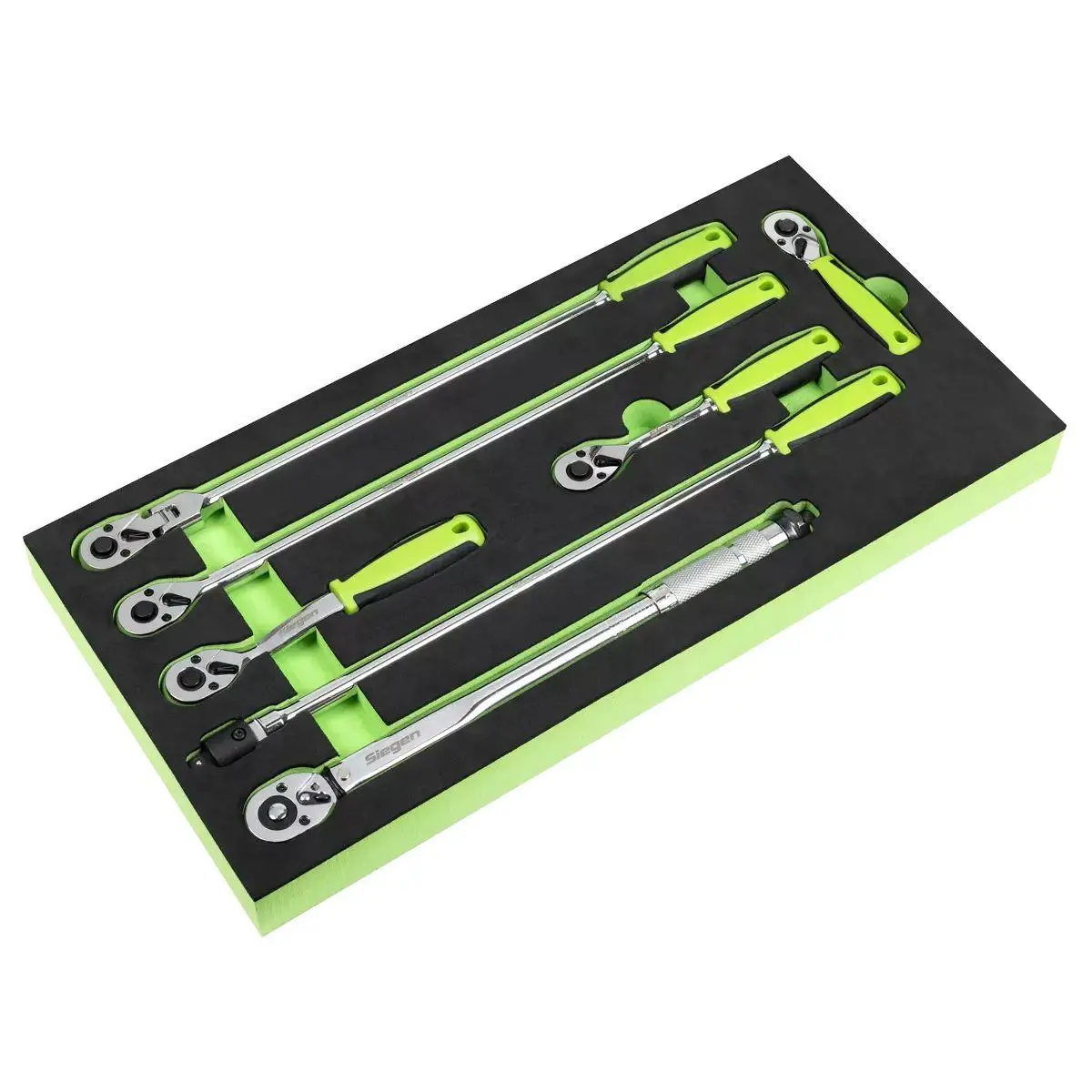 Sealey S01325 Siegen Ratchet Wrench, Breaker Bar & Torque Wrench Set 3/8"Sq Drive 7Pc 1