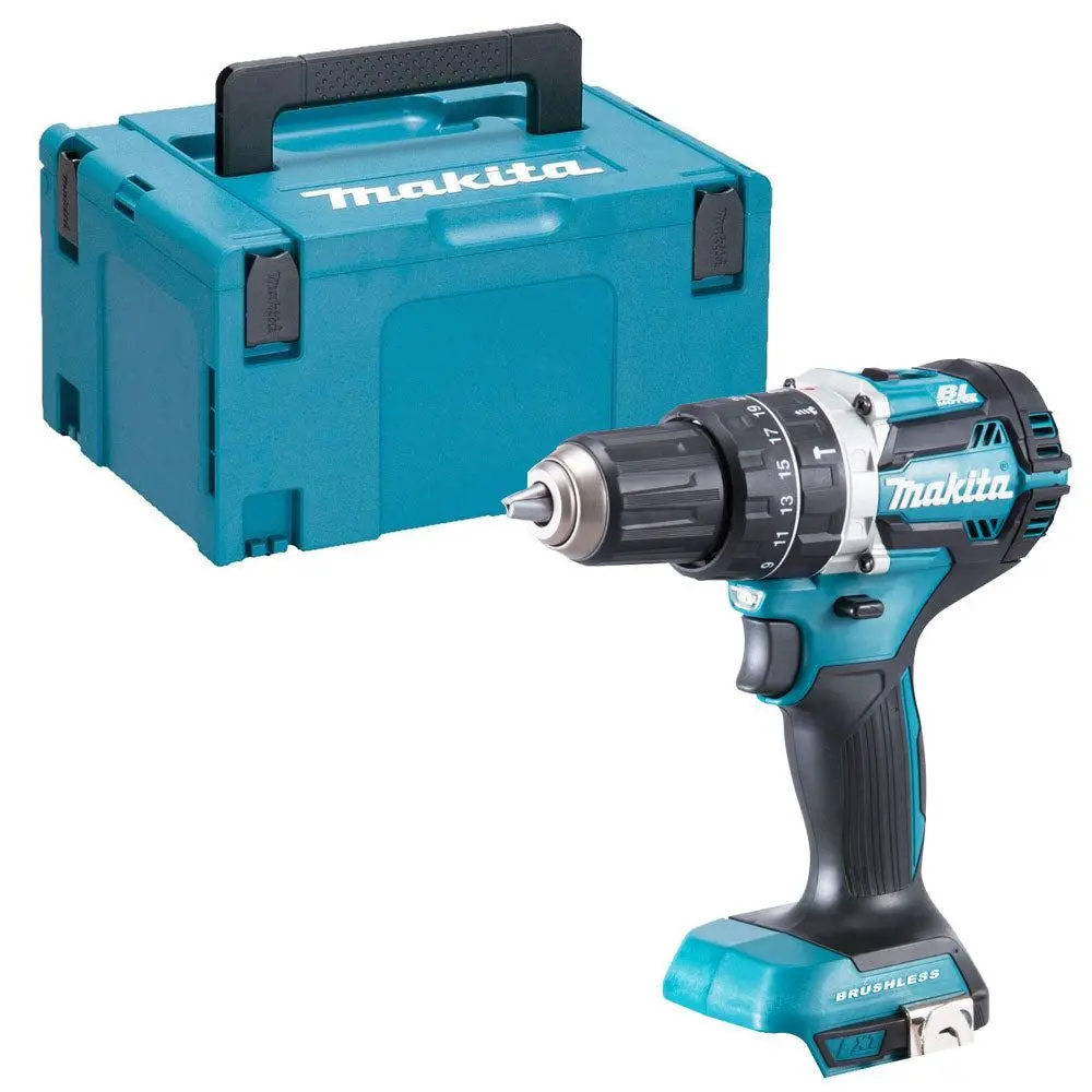 Makita Dhp484z 18V Lxt Cordless Brushless Combi Drill With Makpac Type 3 Case 1