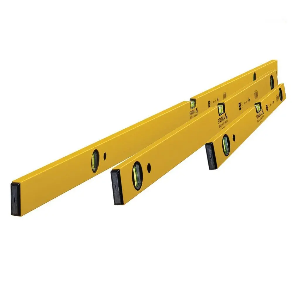 Stabila Stb702set 70-2 Double Plumb Spirit Level Pack 60Cm, 120Cm & 180Cm For Accurate Leveling 17191 1