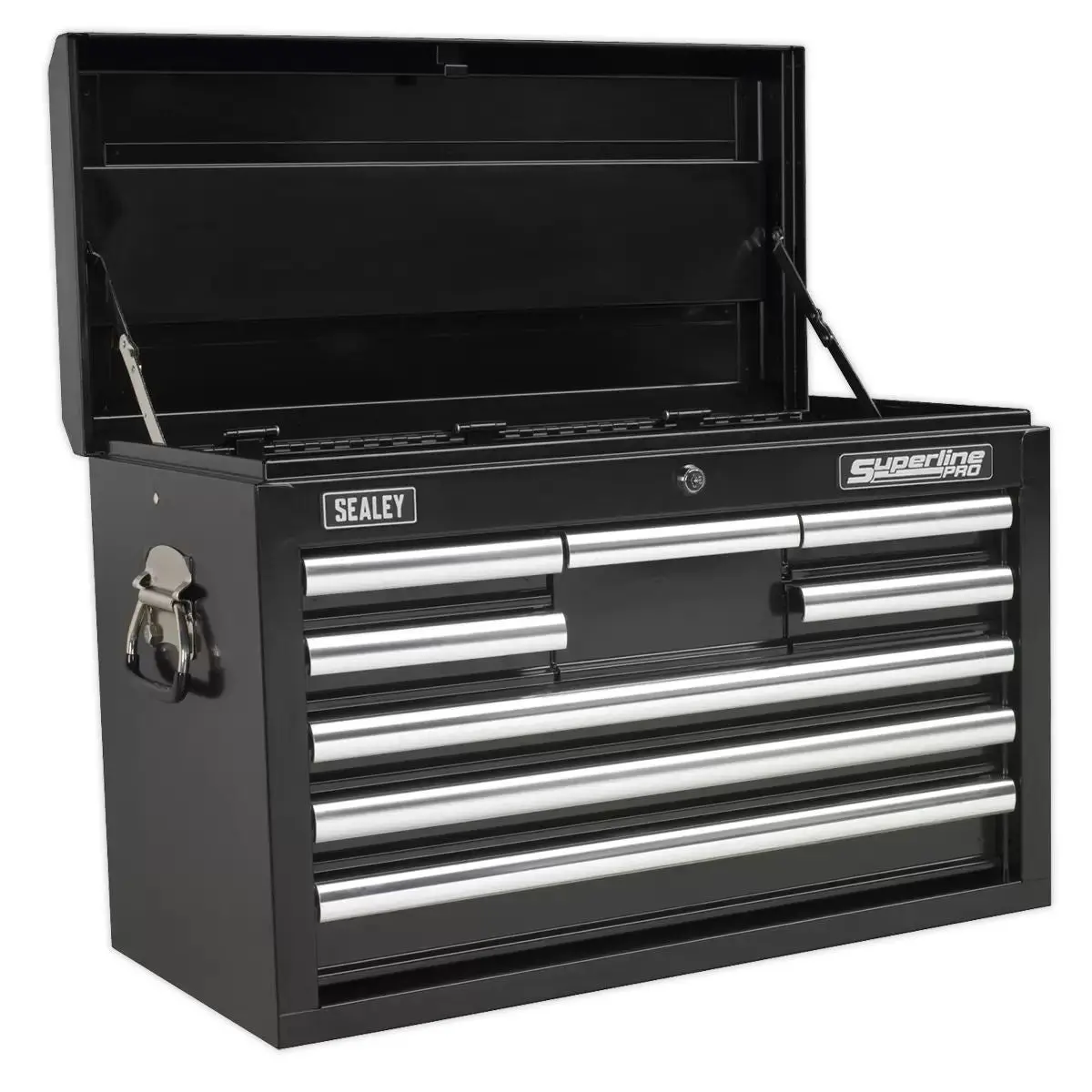Sealey Ap33089b Topchest 8 Drawer With Ball-Bearing Slides Black 1