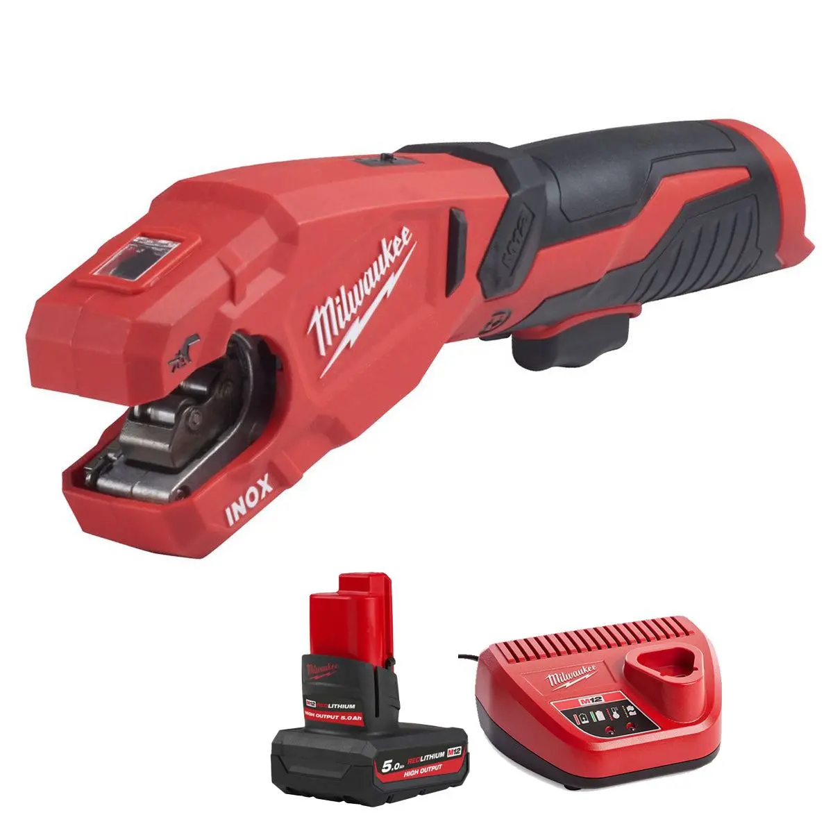 Milwaukee M12pcss-0 12V 12-28Mm Pipe Cutter With 1 X 5.0Ah Battery & Charger 1