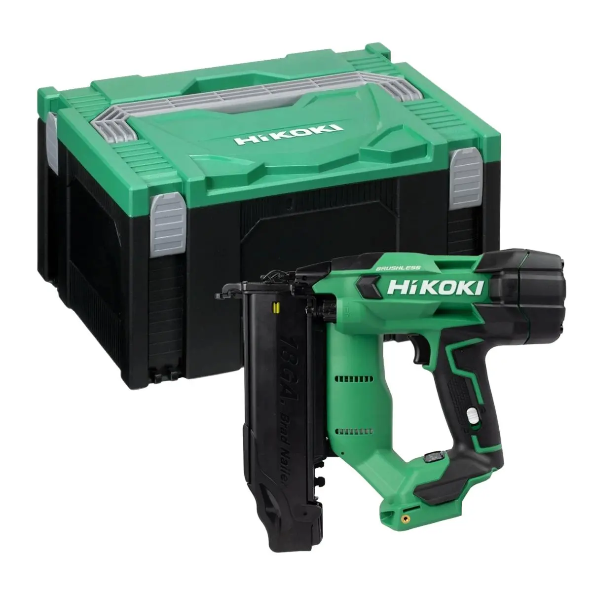 Hikoki Nt1850dfj4z 18V Brushless 18Ga Second Fix Brad Nailer Body Only With Case 1