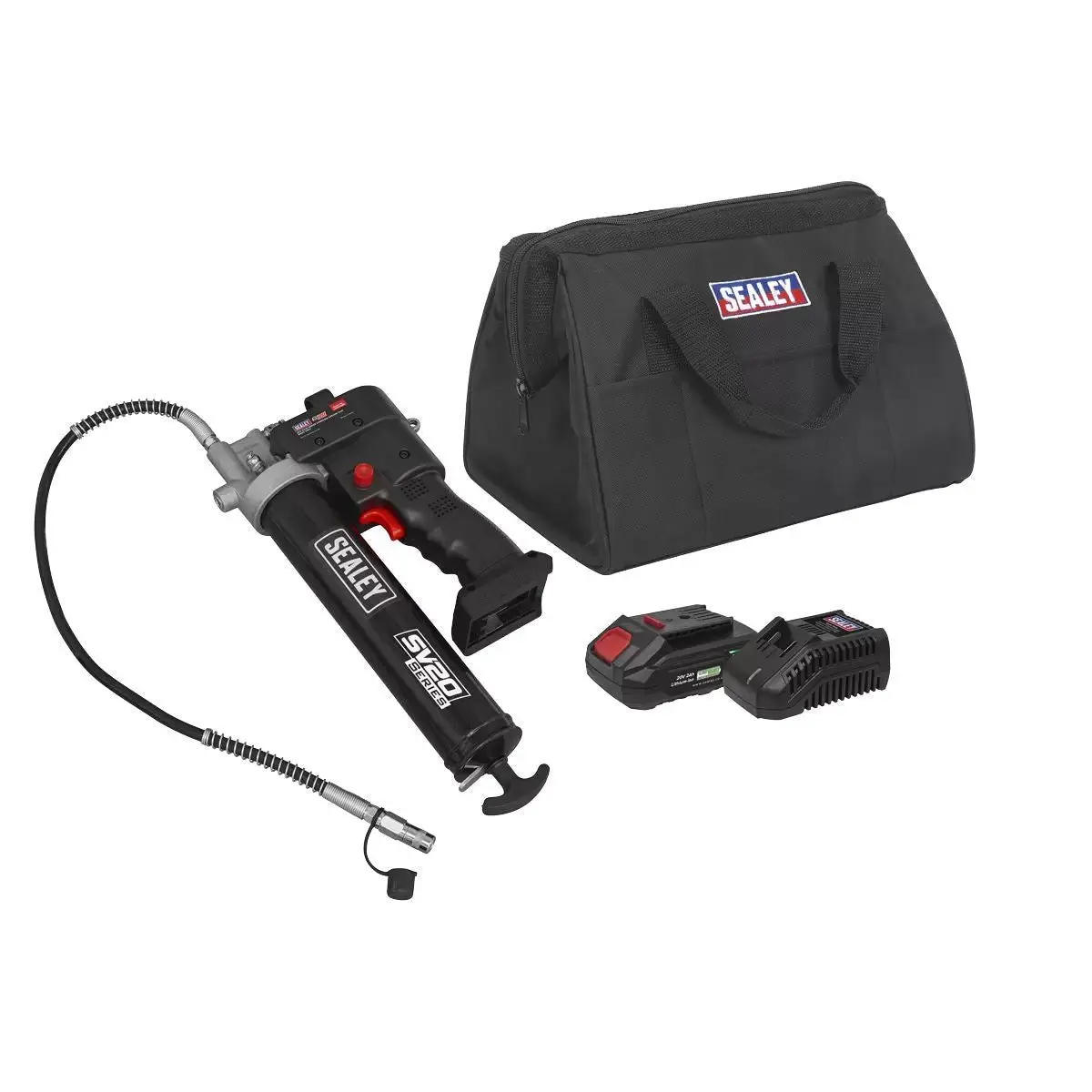 Sealey Cp20vgrgkit1 Grease Gun Kit 20V/2Ah 1