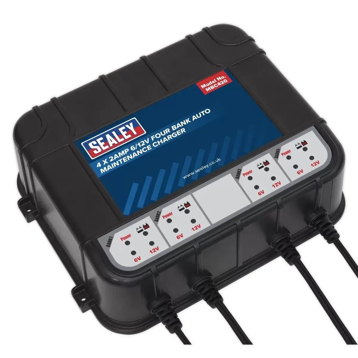 Sealey Mbc420 6/12V Four Bank Auto Maintenance Charger 1