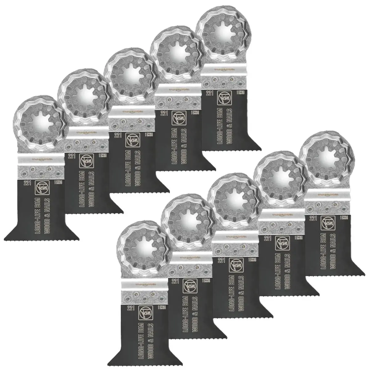Fein 50Mm Starlock E-Cut Long-Life Bim Saw Blade 63502221240 Pack Of 10 1