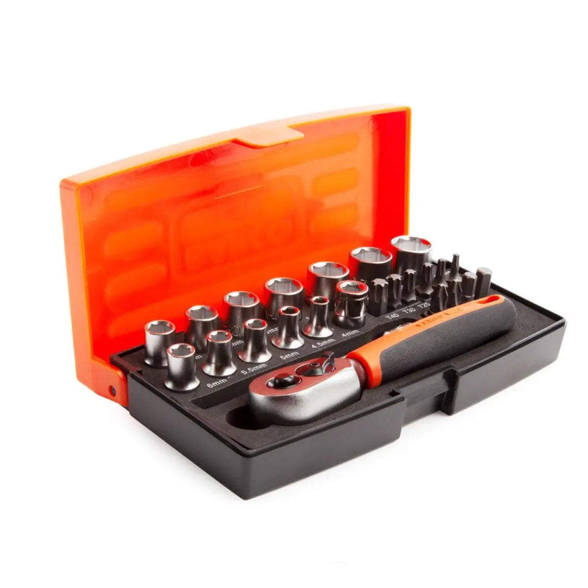 Bahco 25 Piece 1/4" Square Drive Socket Durable & Versatile Tool Set Bahsl25 2