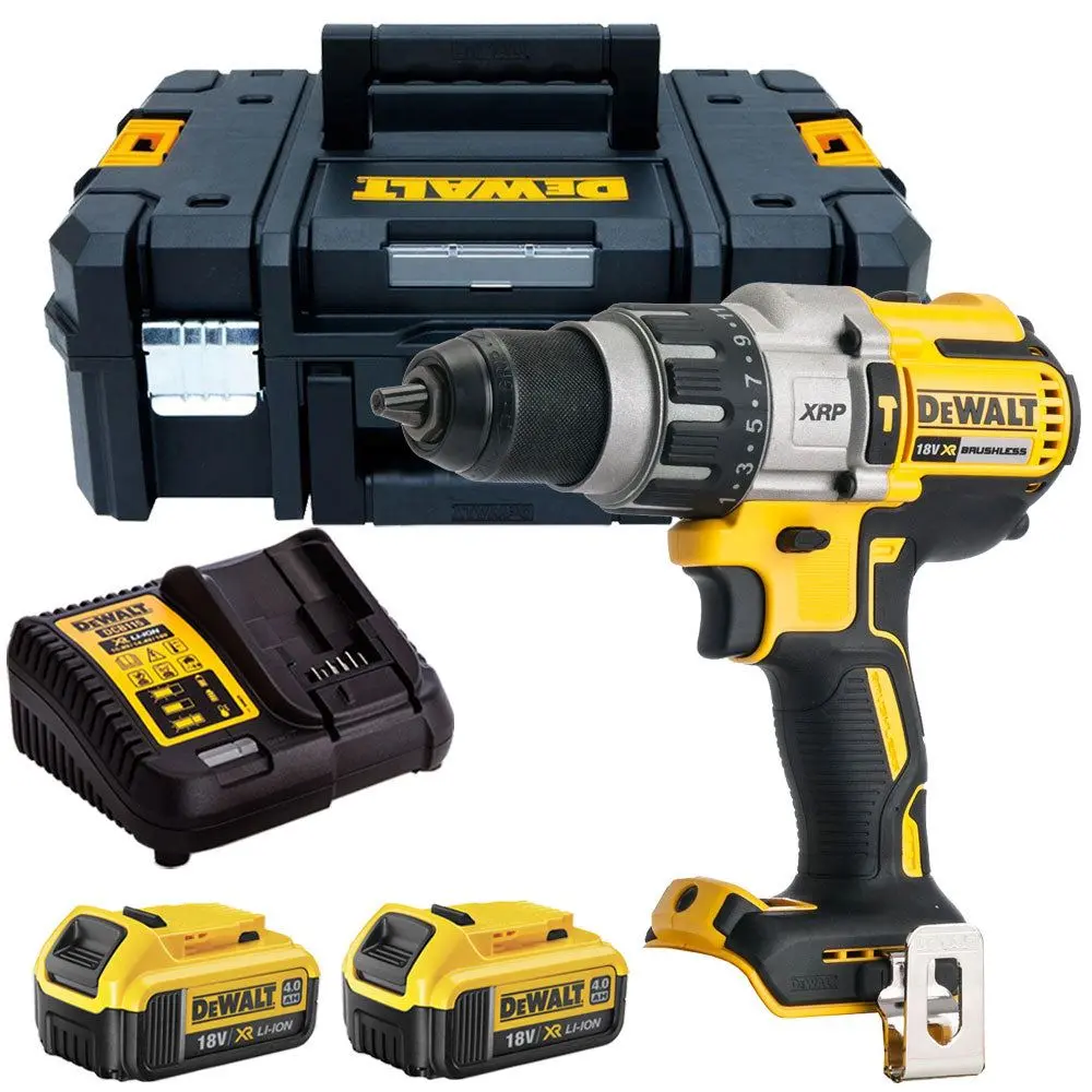 Dewalt Dcd996n 18V Brushless Combi Hammer With 2 X 4.0Ah Batteries & Charger In Tstak 1