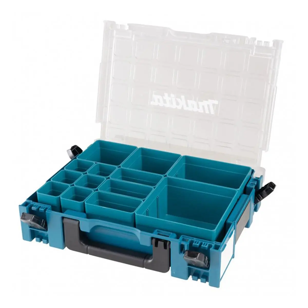 Makita 191X80-2 Makpac Organizer Set With Clear Lid & 13 Inserts 1