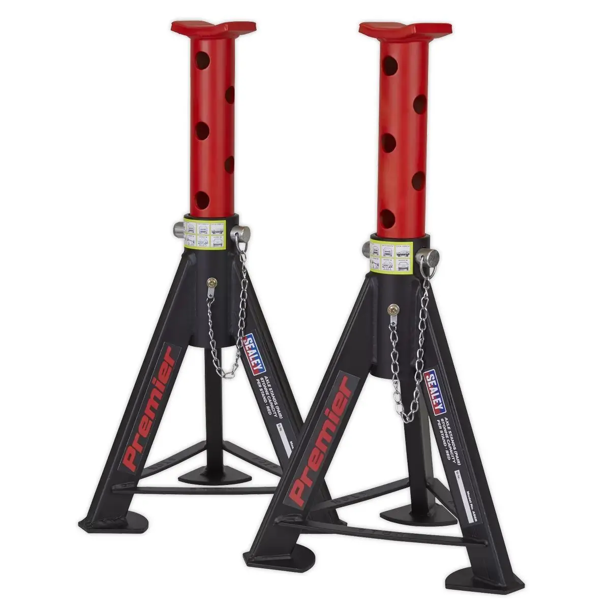 Sealey As6r Axle Stands 6 Tonne Capacity Per Stand 1