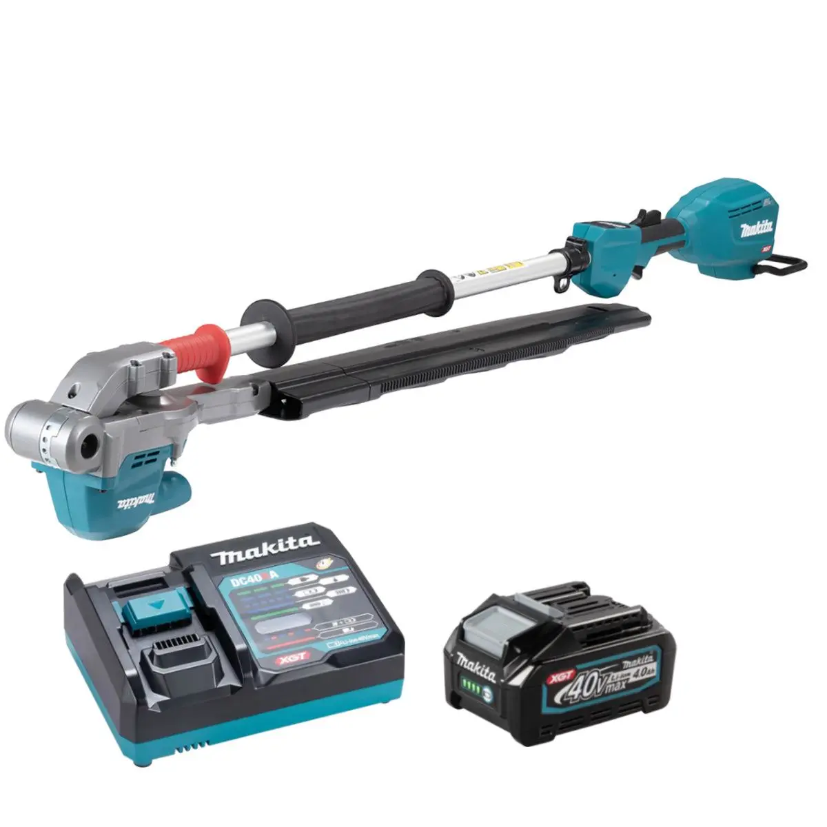 Makita Un001gz 40V Xgt Brushless Cordless Pole Hedge Trimmer With 1 X 4.0Ah Battery & Charger 1