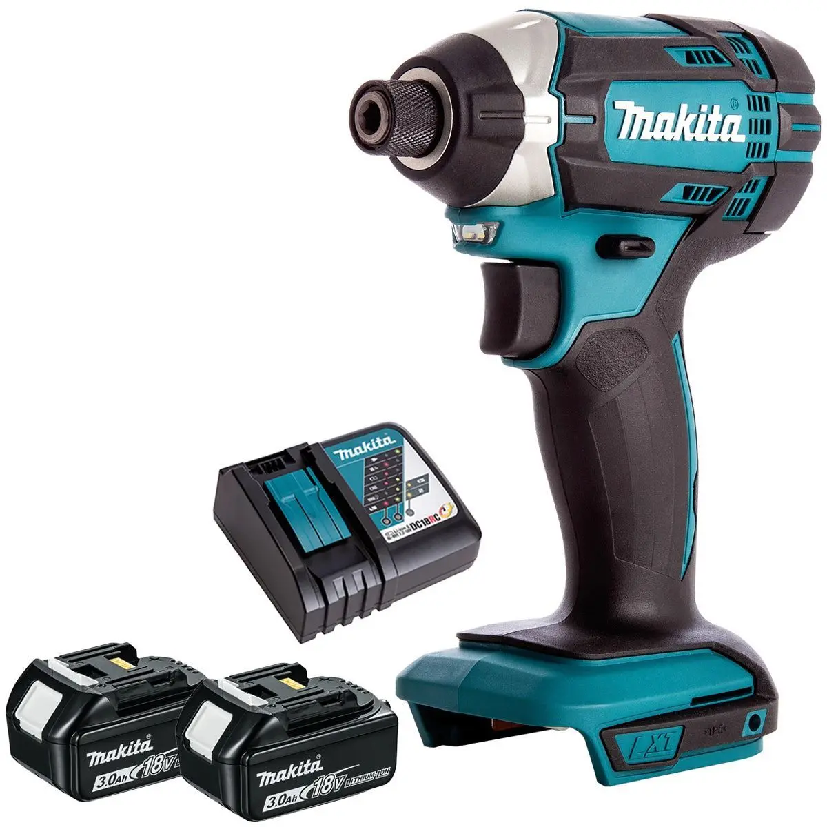 Makita Dtd152z 18V Impact Driver With 2 X 3.0Ah Battery & Charger 1
