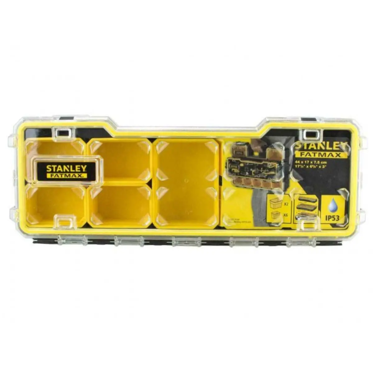 Stanley Fatmax Pro 1/3 Shallow Organiser Waterproof Sta175781 1