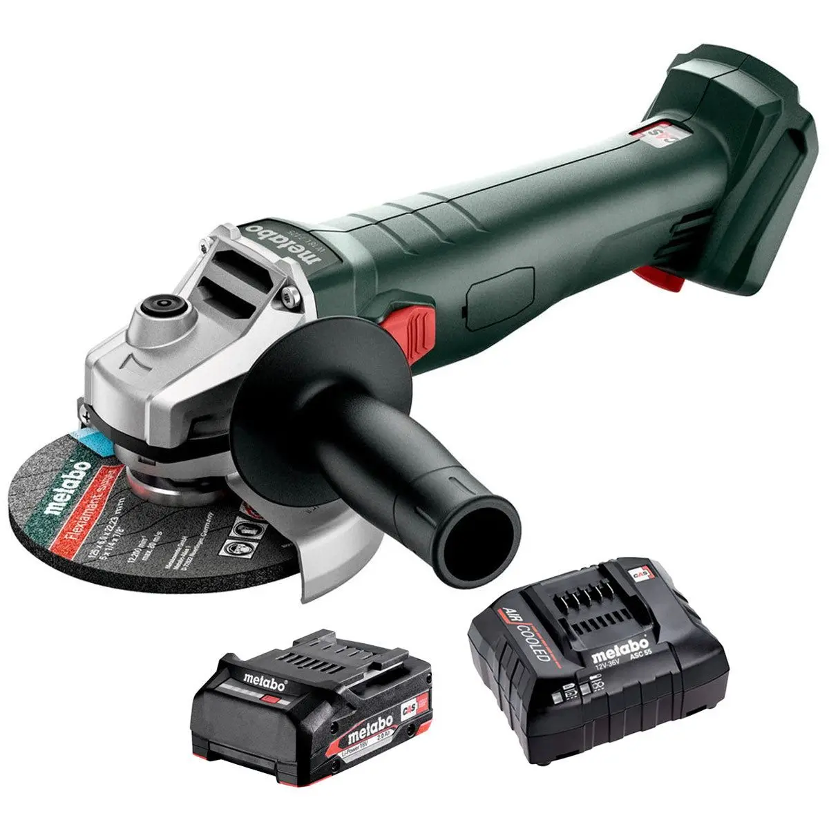 Metabo W 18 7-125 18V 125Mm Angle Grinder With 1 X 2.0Ah Battery & Charger 1