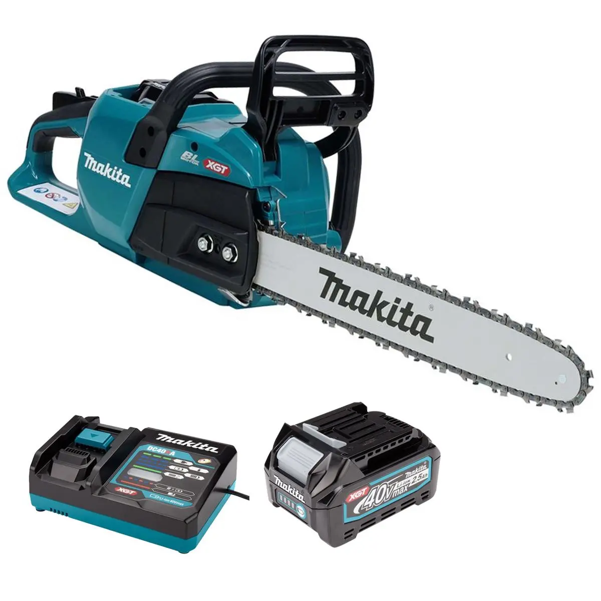 Makita Uc026gz 40V Max Xgt Brushless Chainsaw With 1 X 2.5Ah Battery & Charger 1