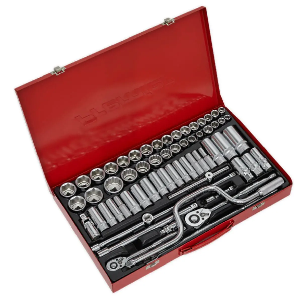 Sealey Ak694 3/8" & 1/2"Sq Drive Socket Set 64Pc 1