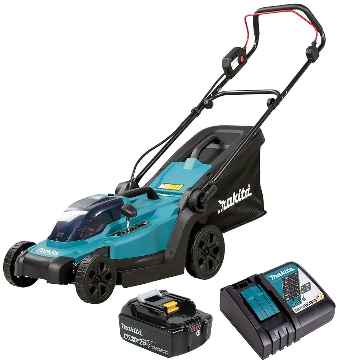 Makita Dlm330z 18V Lxt 33Cm Cordless Lawn Mower With 1 X 6.0Ah Battery & Charger 1