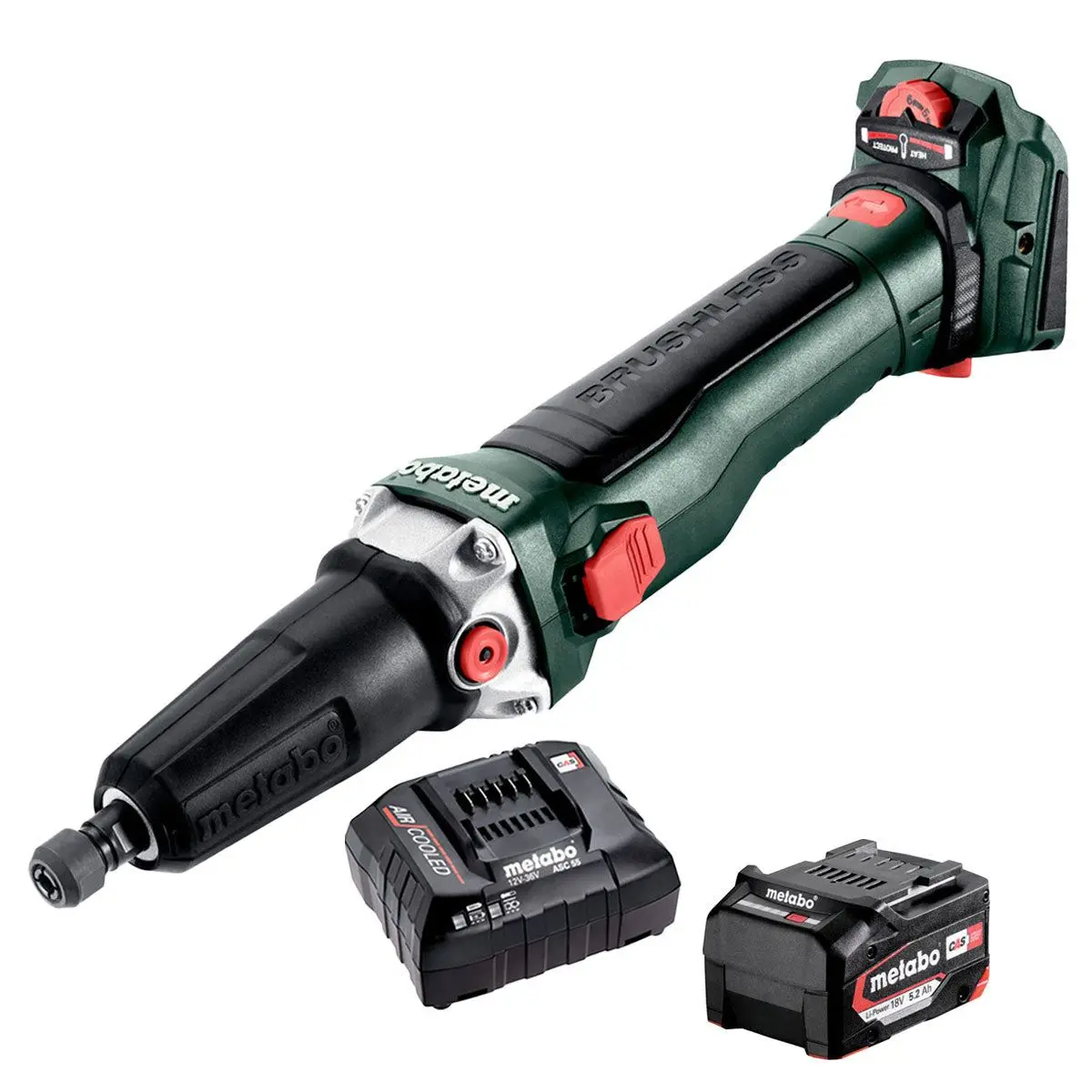 Metabo Gvb 18 Ltx Bl 11-28 18V Brushless Die Grinder With 1 X 5.2Ah Battery & Charger 1