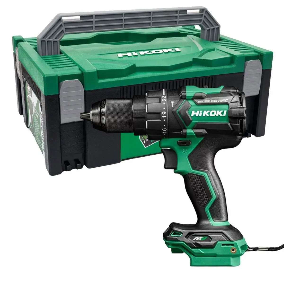 Hikoki Dv36dcw2z 36V Multivolt Brushless Combi Drill Body Only In Case 1