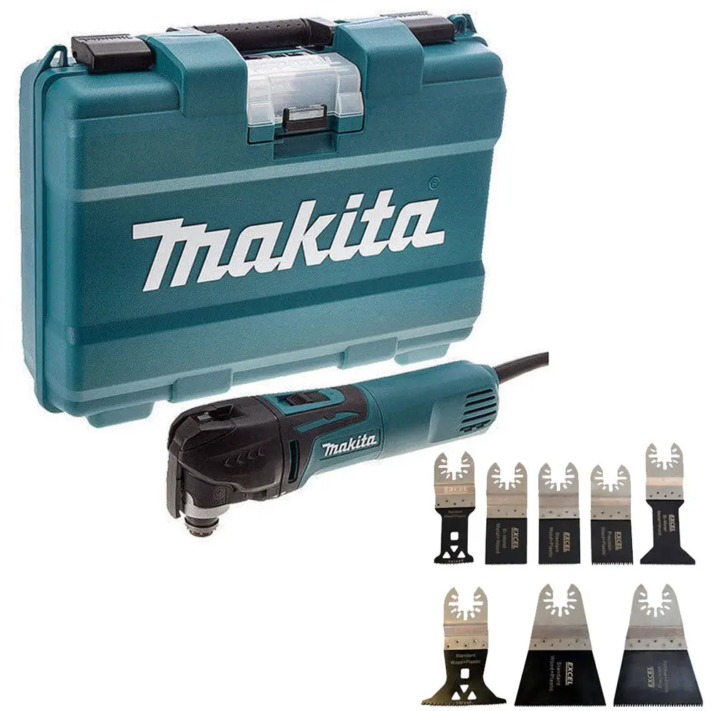 Makita Tm3010ck/2 Oscillating Multi-Tool 240V With 8 Piece Accessories Set 1