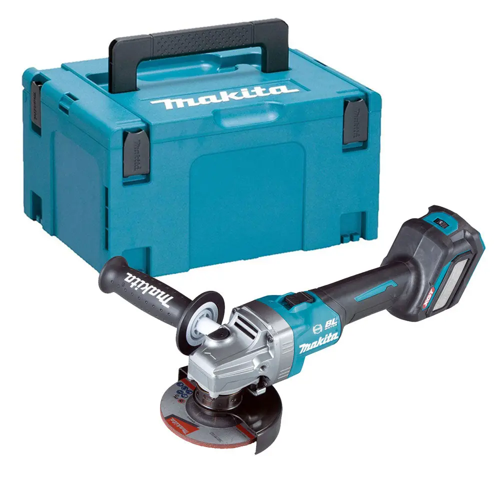 Makita Ga022gz 40V Max Xgt 115Mm Brushless Angle Grinder With Makpac Type 3 Case 1