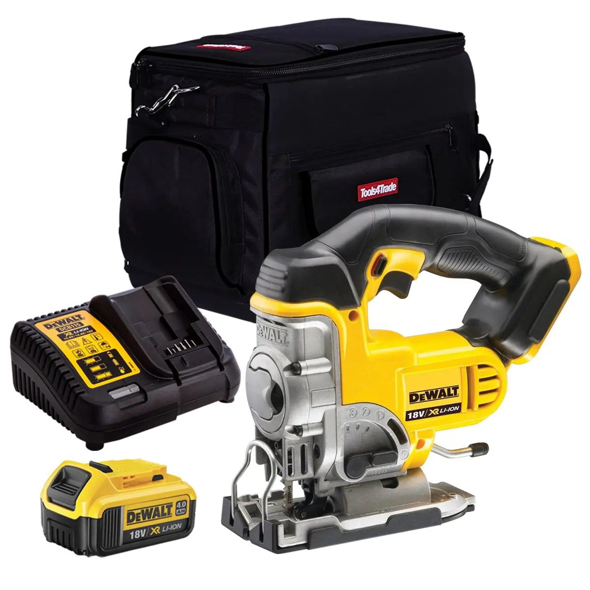 Dewalt Dcs331n 18V Jigsaw With 1 X 4.0Ah Battery & Charger In Tool Bag 1