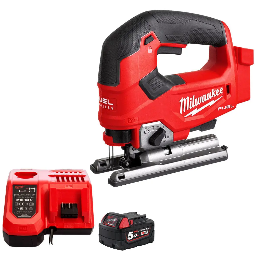 Milwaukee M18fjs-0 18V Brushless Fuel Jigsaw With 1 X 5.0Ah Battery & Charger 1