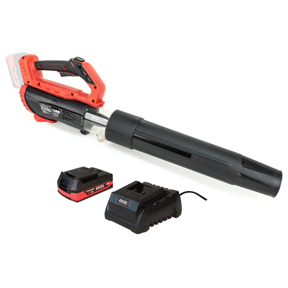 Excel 18V Garden Leaf Blower 2 Level Speed With 1 X 2.0Ah Battery & Charger 1