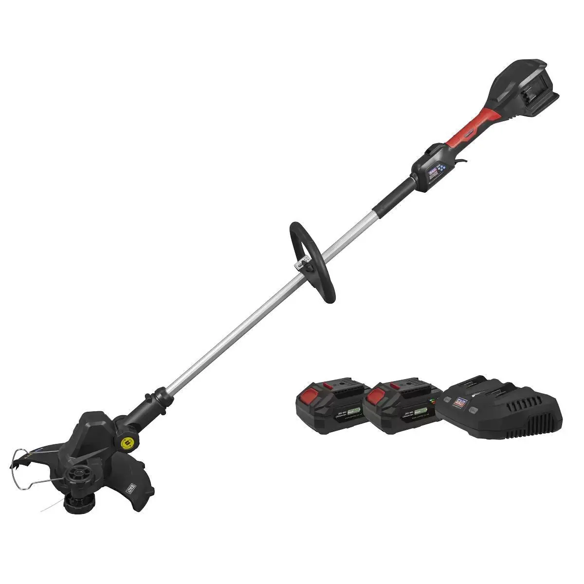 Sealey Cp40vgskit 40V 30Cm Cordless Grass Strimmer Kit With 2 Battries & Charger 1