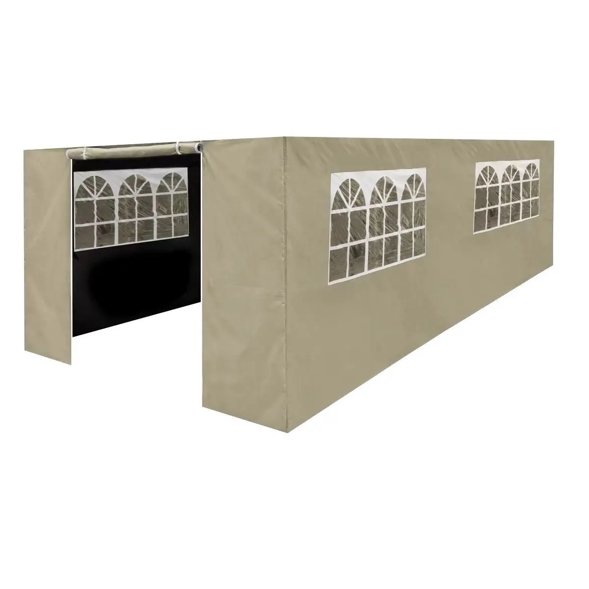 Sealey Dg154 Dellonda Premium Gazebo Side Walls Doors Windows 3 X 6M Beige 1