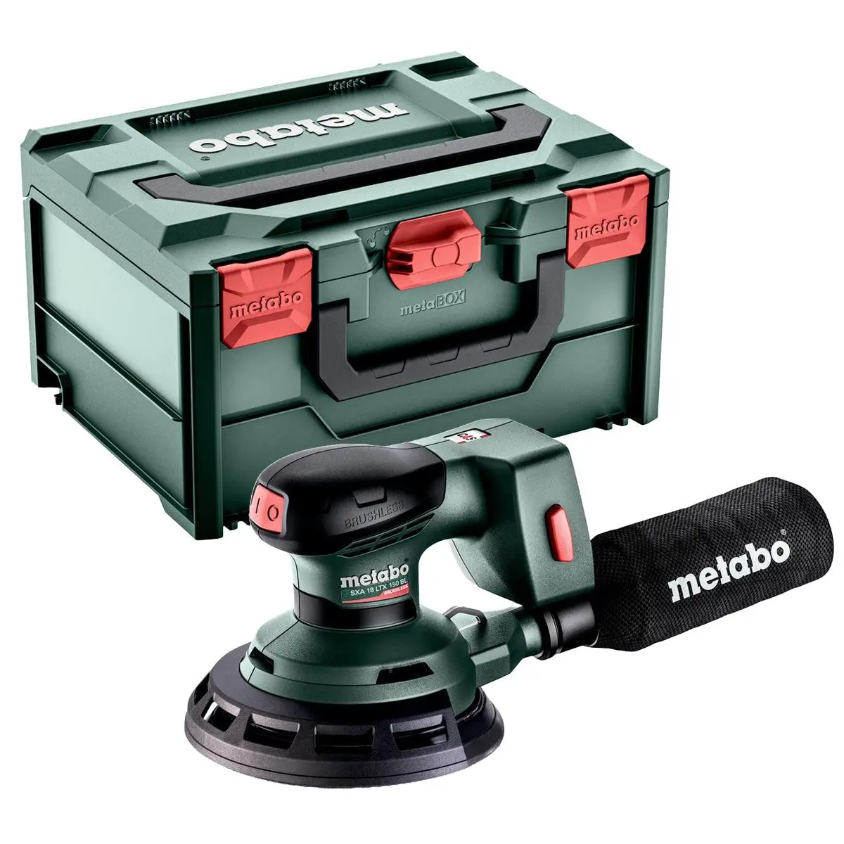 Metabo Sxa 18 Ltx 150 Bl 18V Brushless 150Mm Random Orbital Sander Body Only & Metabox 600411840 1